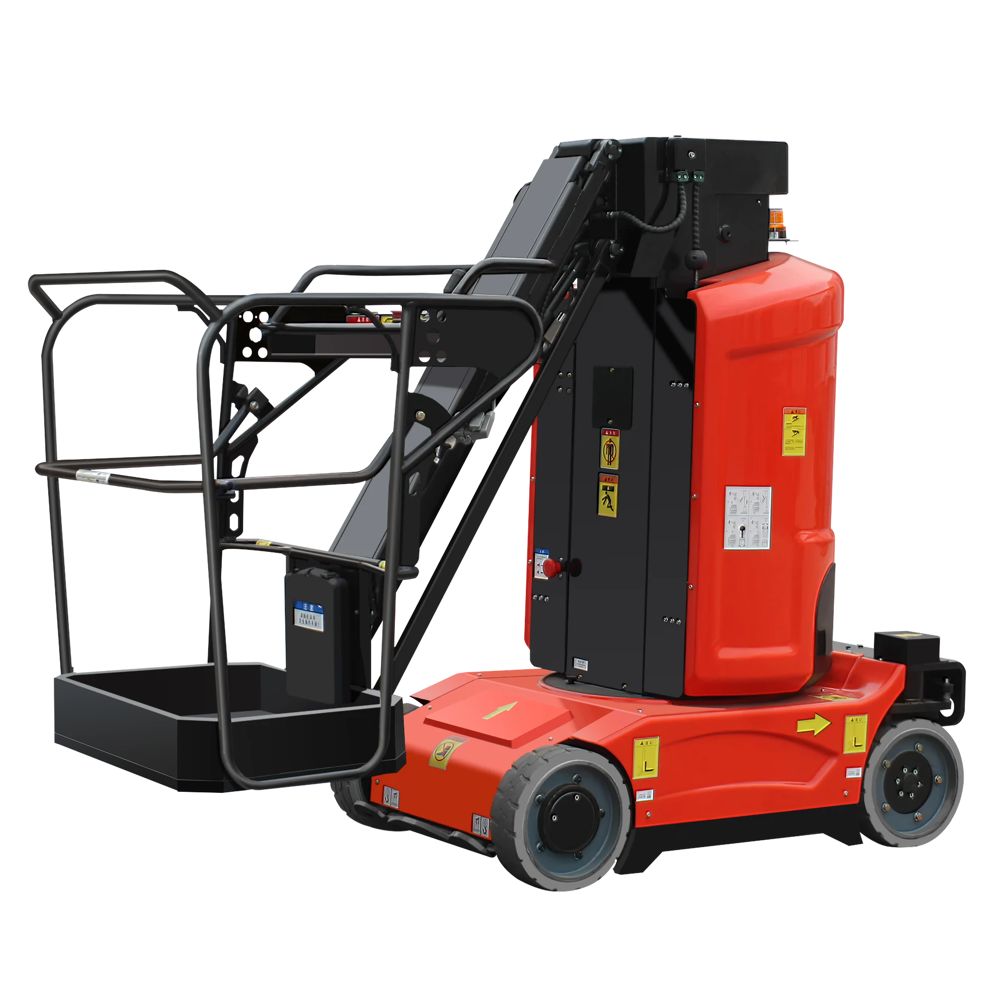 Elevador vertical autopropulsado HYNEE Hi11T con pluma 1